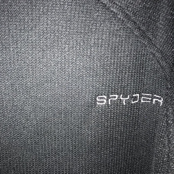 🆕 Spyder Men's Half-Zip Outbound Stryke Sweater Jacket - M-Black - Picture 6 of 7